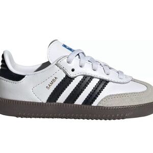 Adidas Samba White and Black Trainers